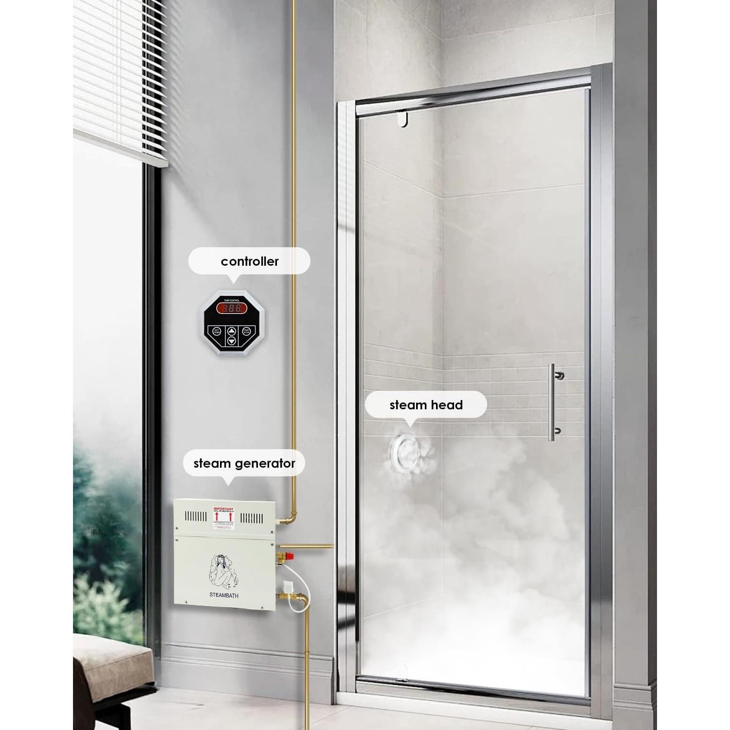 Generador de Vapor CGOLDENWALL 10.5KW para Ducha de Vapor