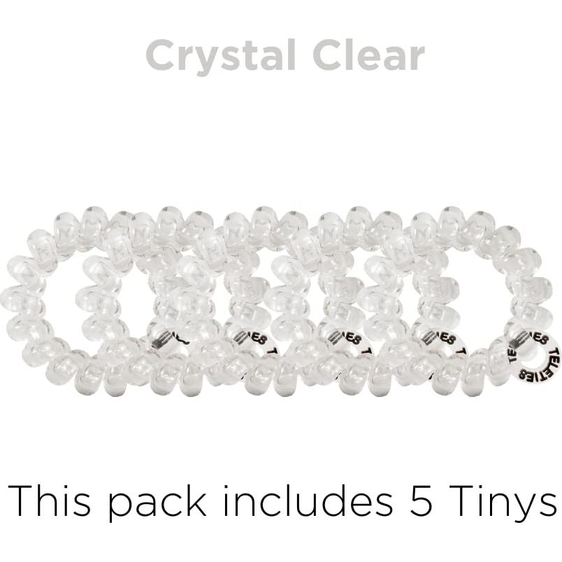 TELETIES Mini Espirales para Cabello - Fuerte Sujeción, 5 Unidades