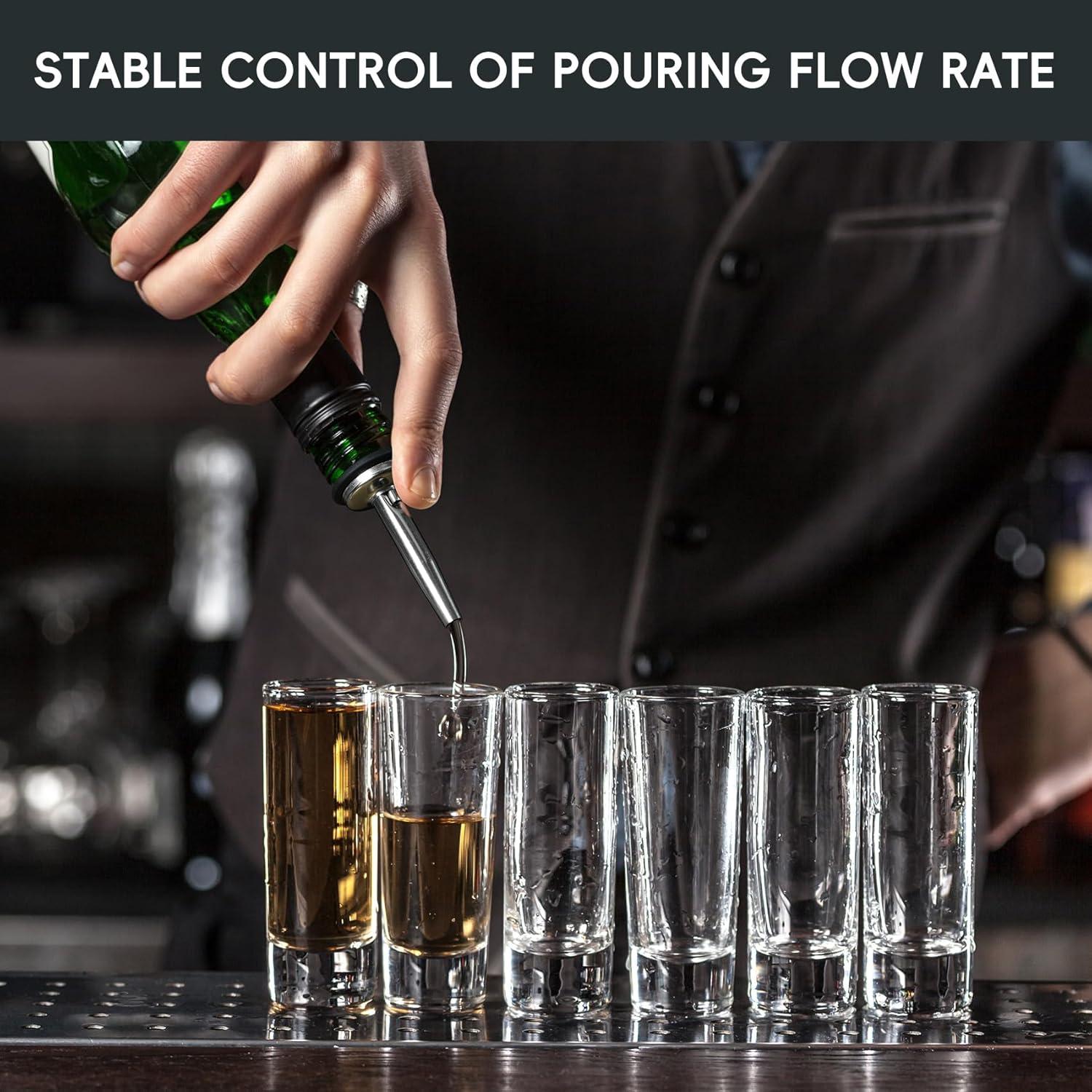 Vertedores de Licor AOZITA 12 Pack Acero Inoxidable 29.57ml