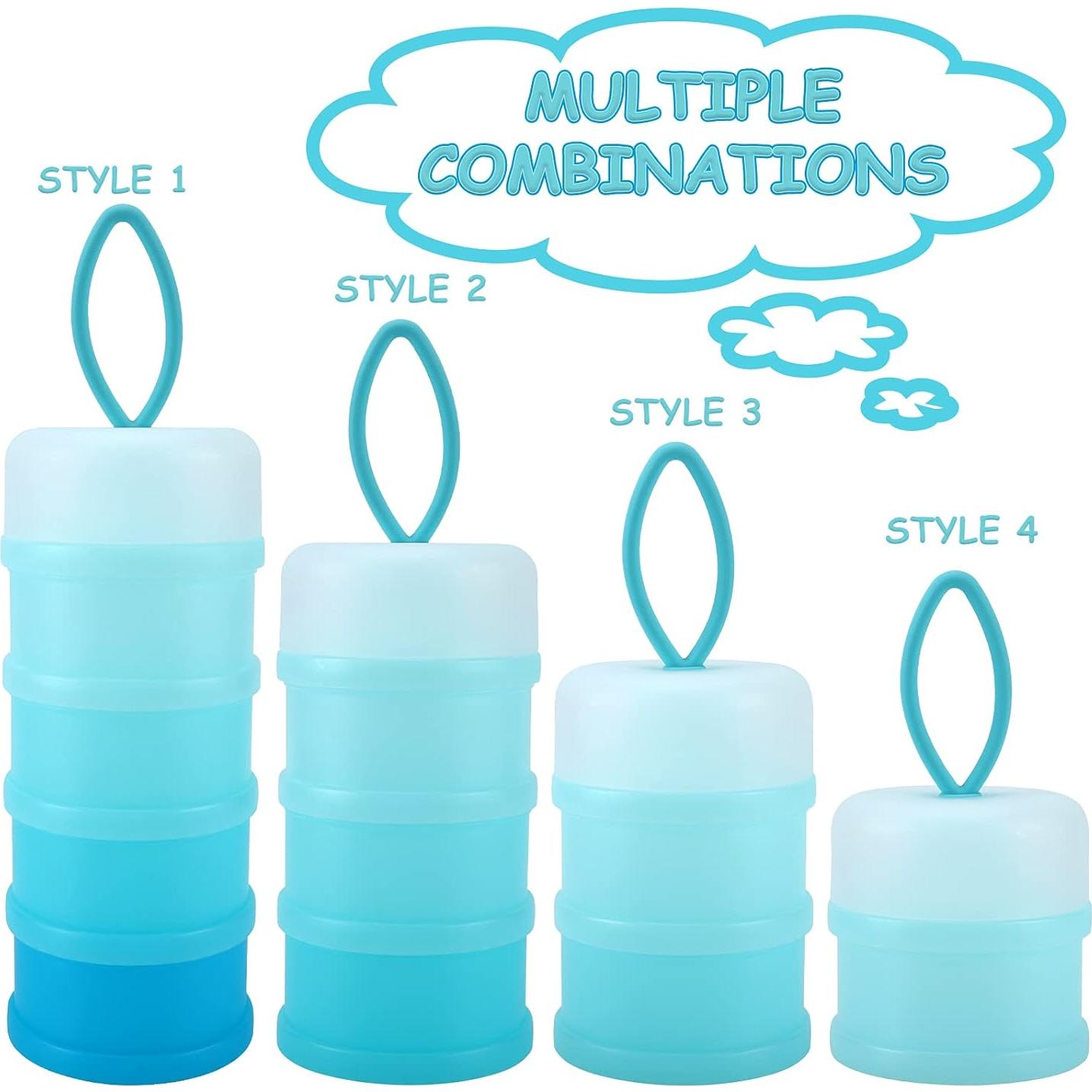 Dispensador de Fórmula para Bebés Accmor 4 Compartimentos Azul