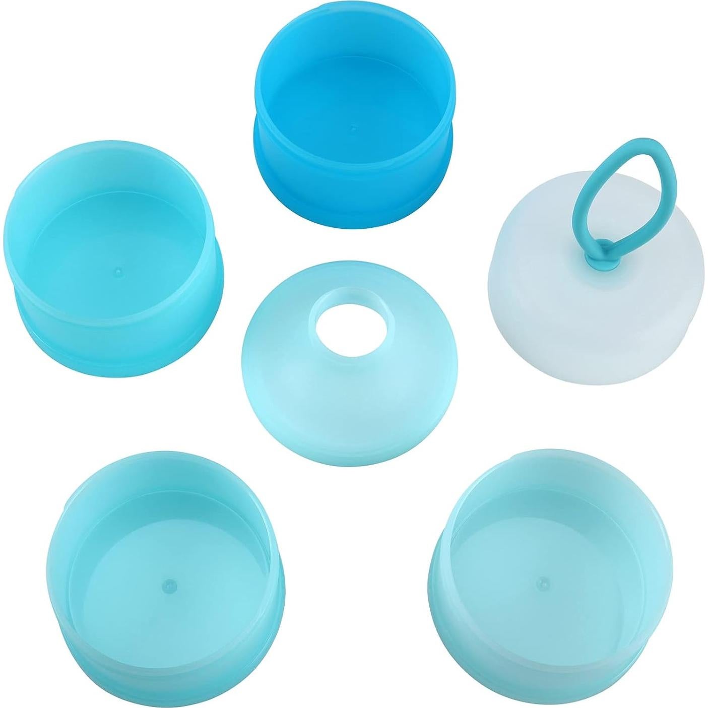 Dispensador de Fórmula para Bebés Accmor 4 Compartimentos Azul