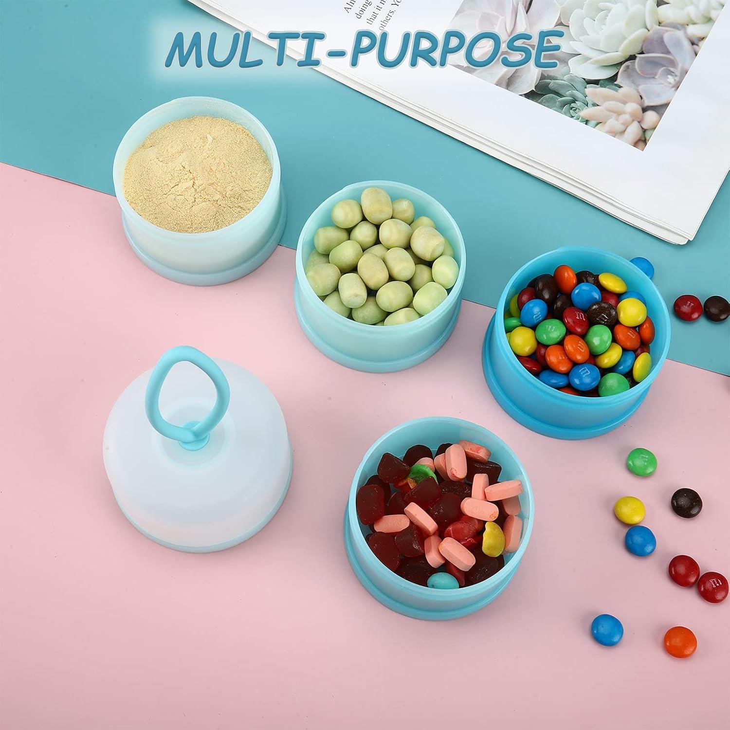 Dispensador de Fórmula para Bebés Accmor 4 Compartimentos Azul