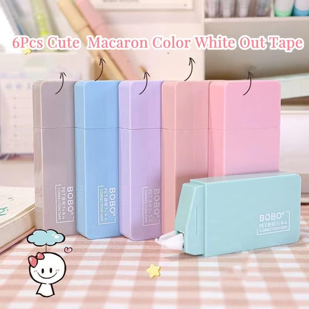 Cinta Correctora LOPURO 6 Pcs Color Pastel 5mm 36m