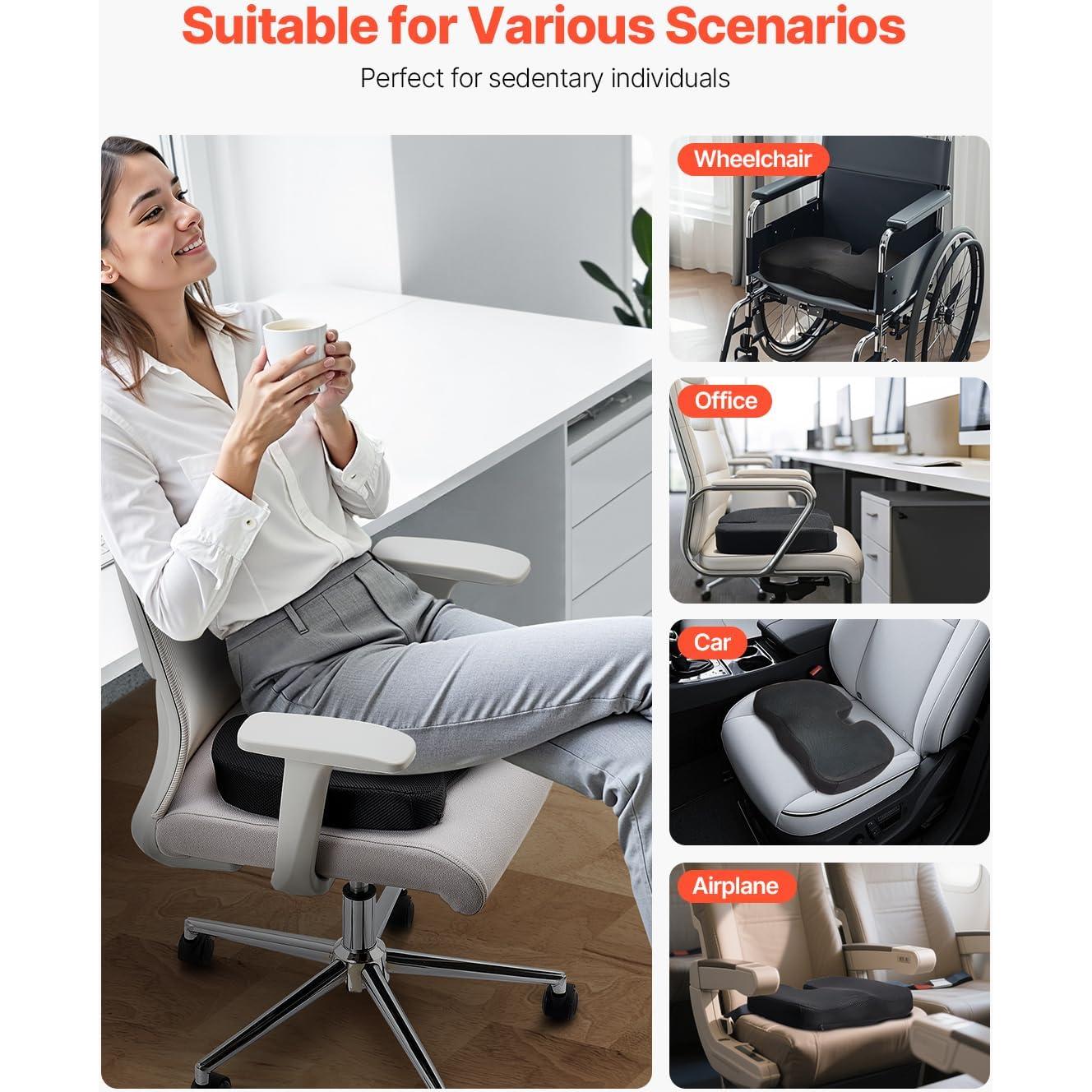 Cojín de Asiento VEVOR Gel y Espuma de Memoria 0.89 kg