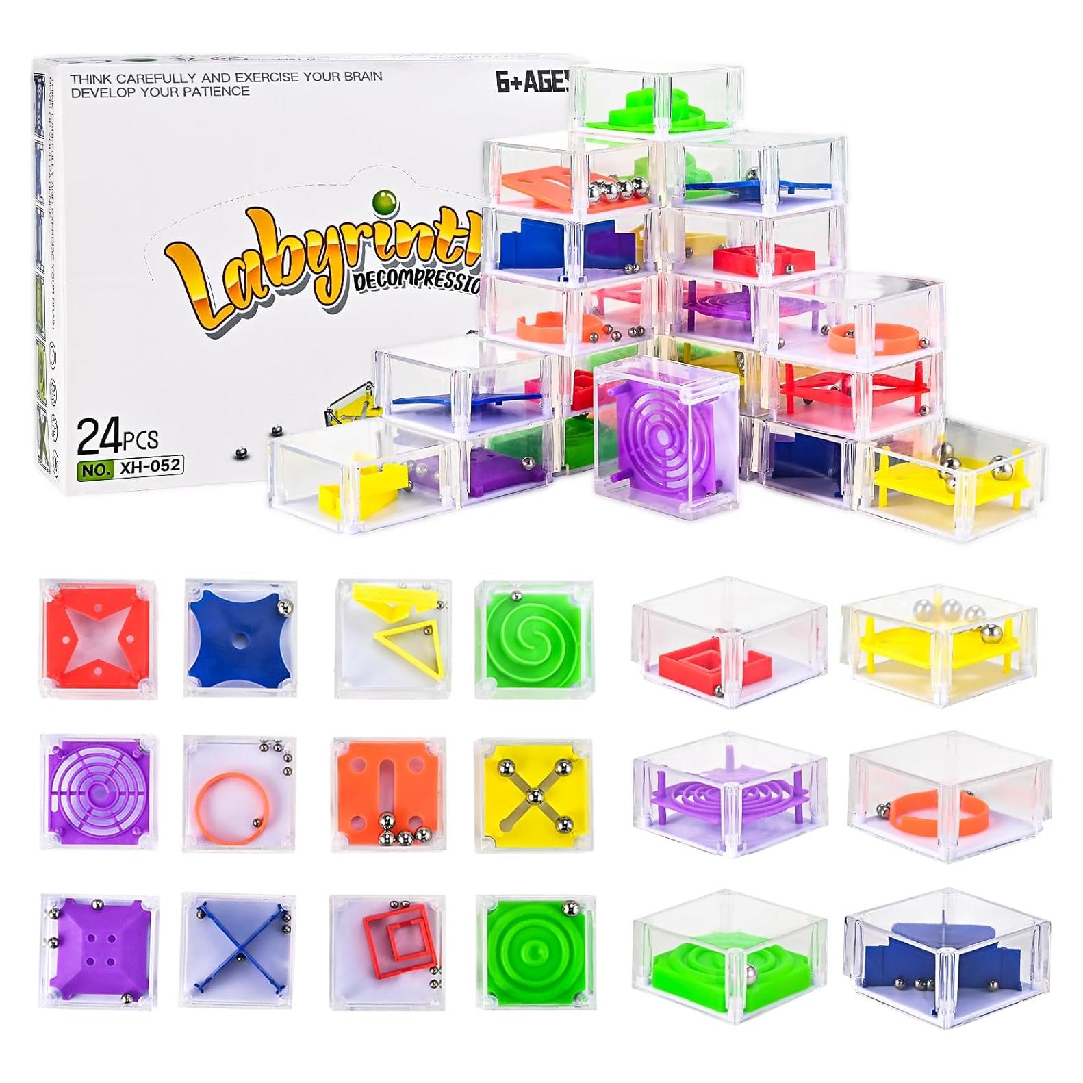 Juego de Laberinto IQ Balance GOLDGE - 24 Mini Cubos 3D