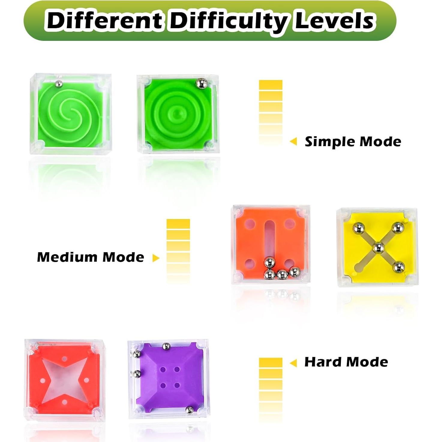 Juego de Laberinto IQ Balance GOLDGE - 24 Mini Cubos 3D