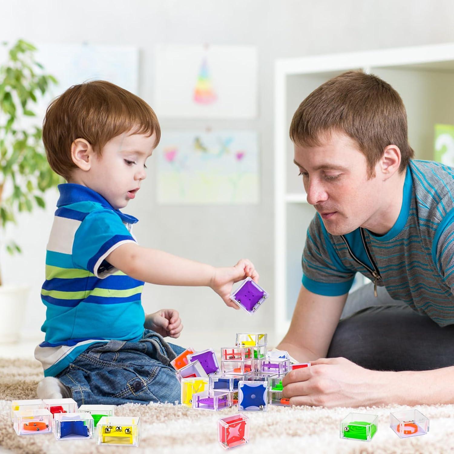 Juego de Laberinto IQ Balance GOLDGE - 24 Mini Cubos 3D