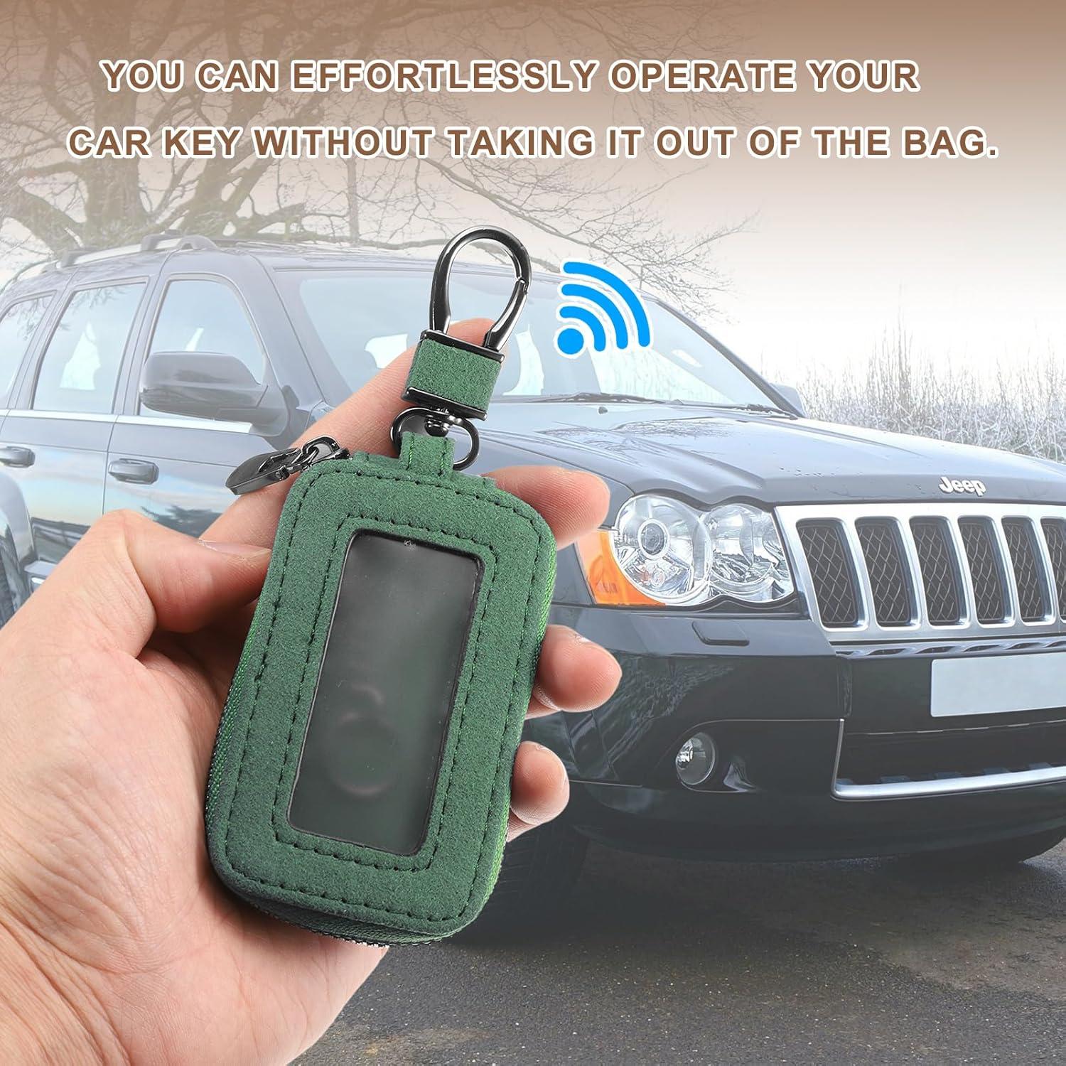 Funda de Llave de Coche HARFINGTON Cuero Negro Universal