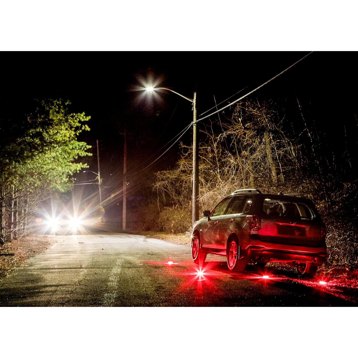 Kit de 3 Flares LED Gear Gurus - Luz de Emergencia Magnética
