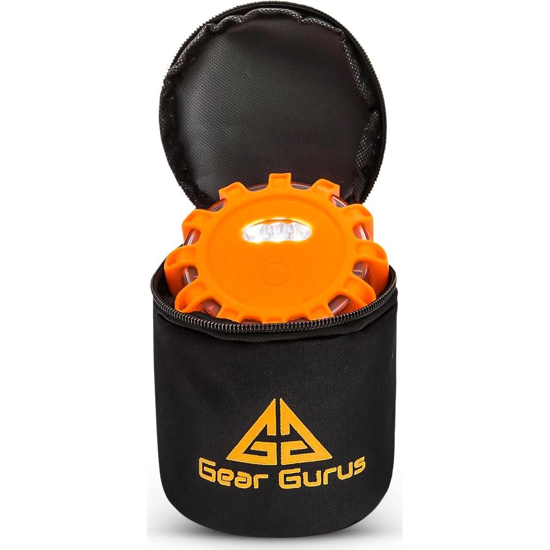 Kit de 3 Flares LED Gear Gurus - Luz de Emergencia Magnética