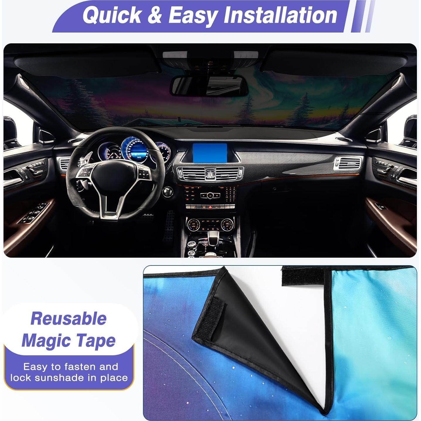 Protector Solar Plegable para Parabrisas Loiyadn 139.7x81.3cm