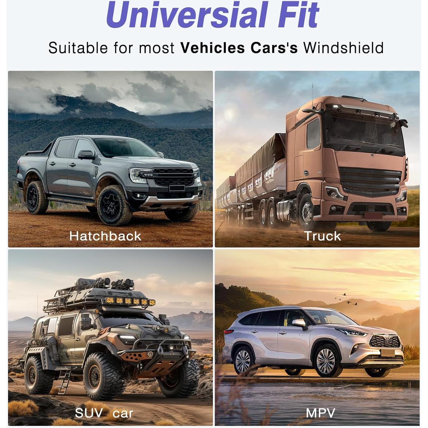 Protector Solar Plegable para Parabrisas Loiyadn 139.7x81.3cm