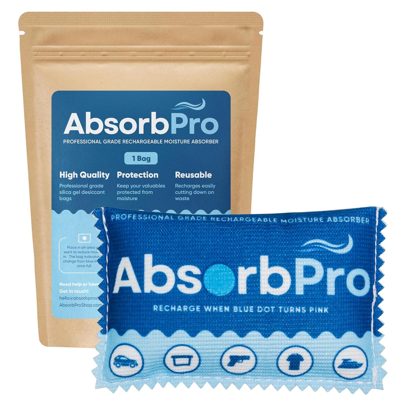 Bolsa Deshumidificadora Recargable Absorb Pro 100g - Gel de Sílice