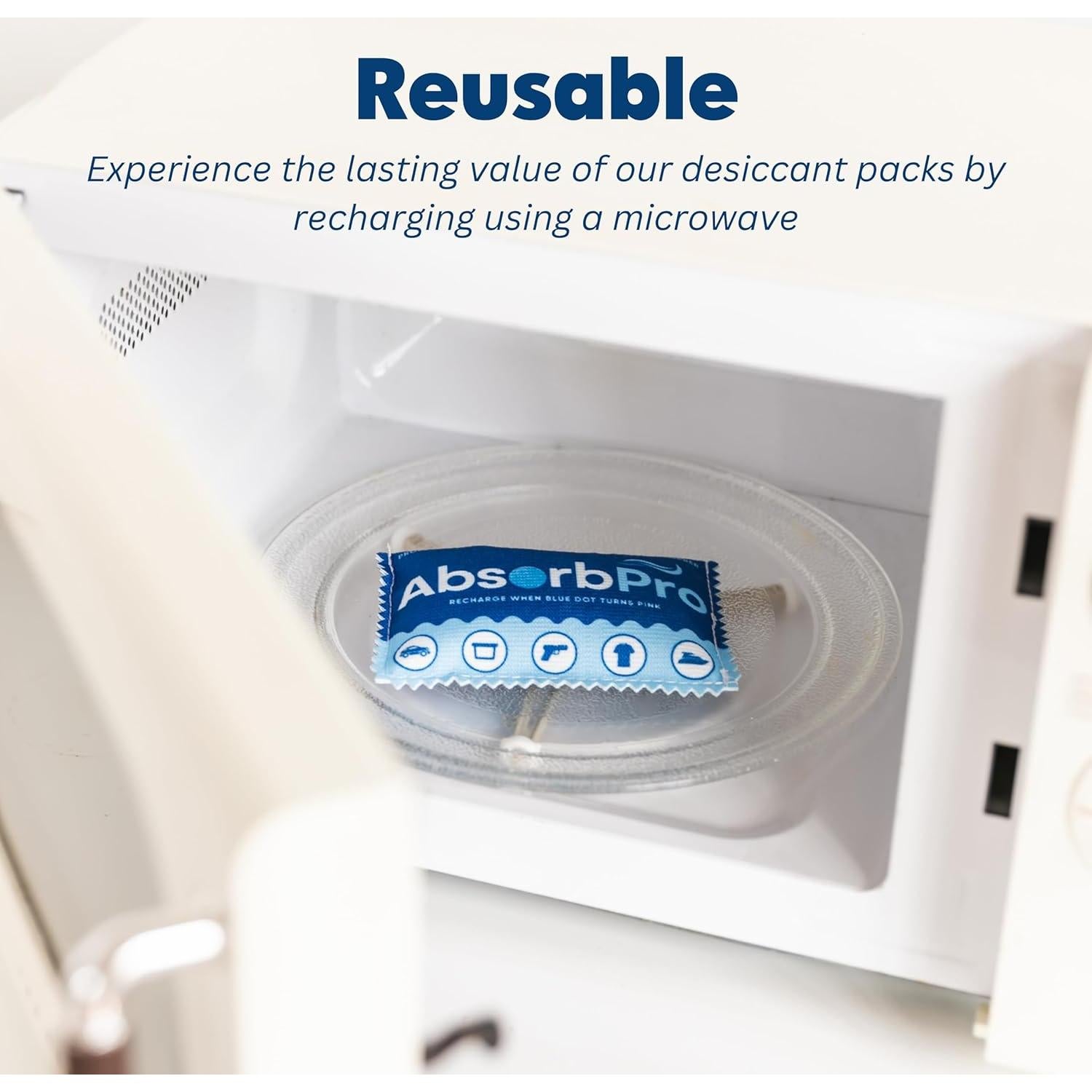 Bolsa Deshumidificadora Recargable Absorb Pro 100g - Gel de Sílice