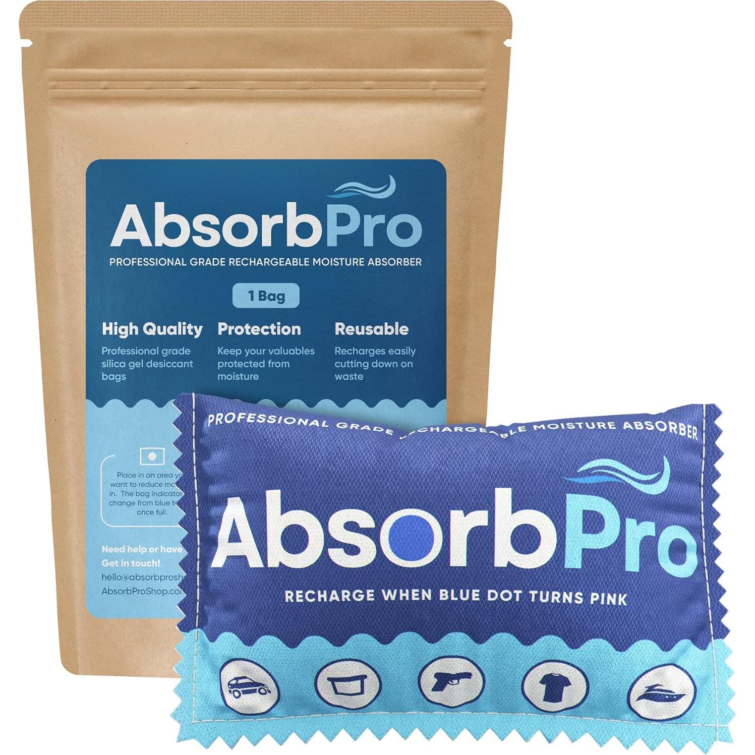 Bolsa Deshumidificadora Recargable Absorb Pro 100g - Gel de Sílice