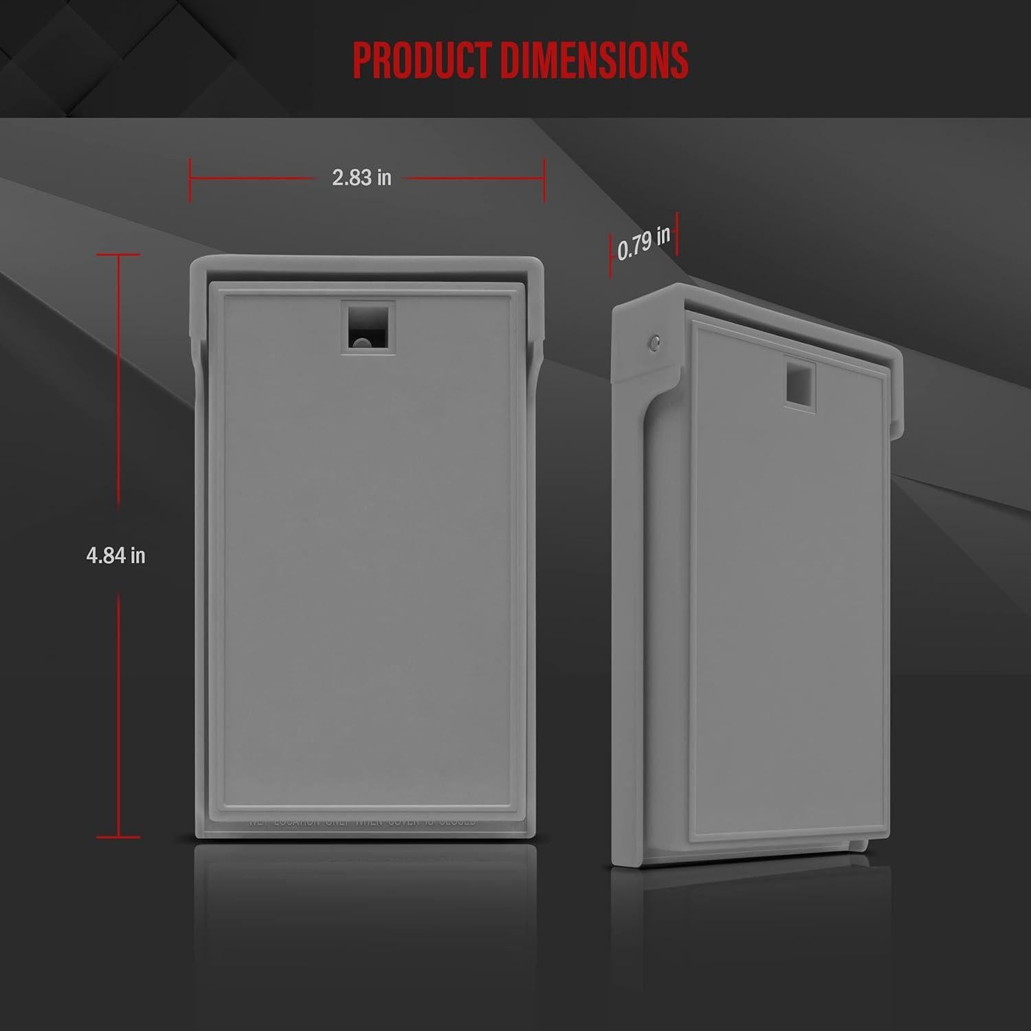 Placa de Pared Vertical ENERLITES 8831-WPV-GY Gris 1-Gang