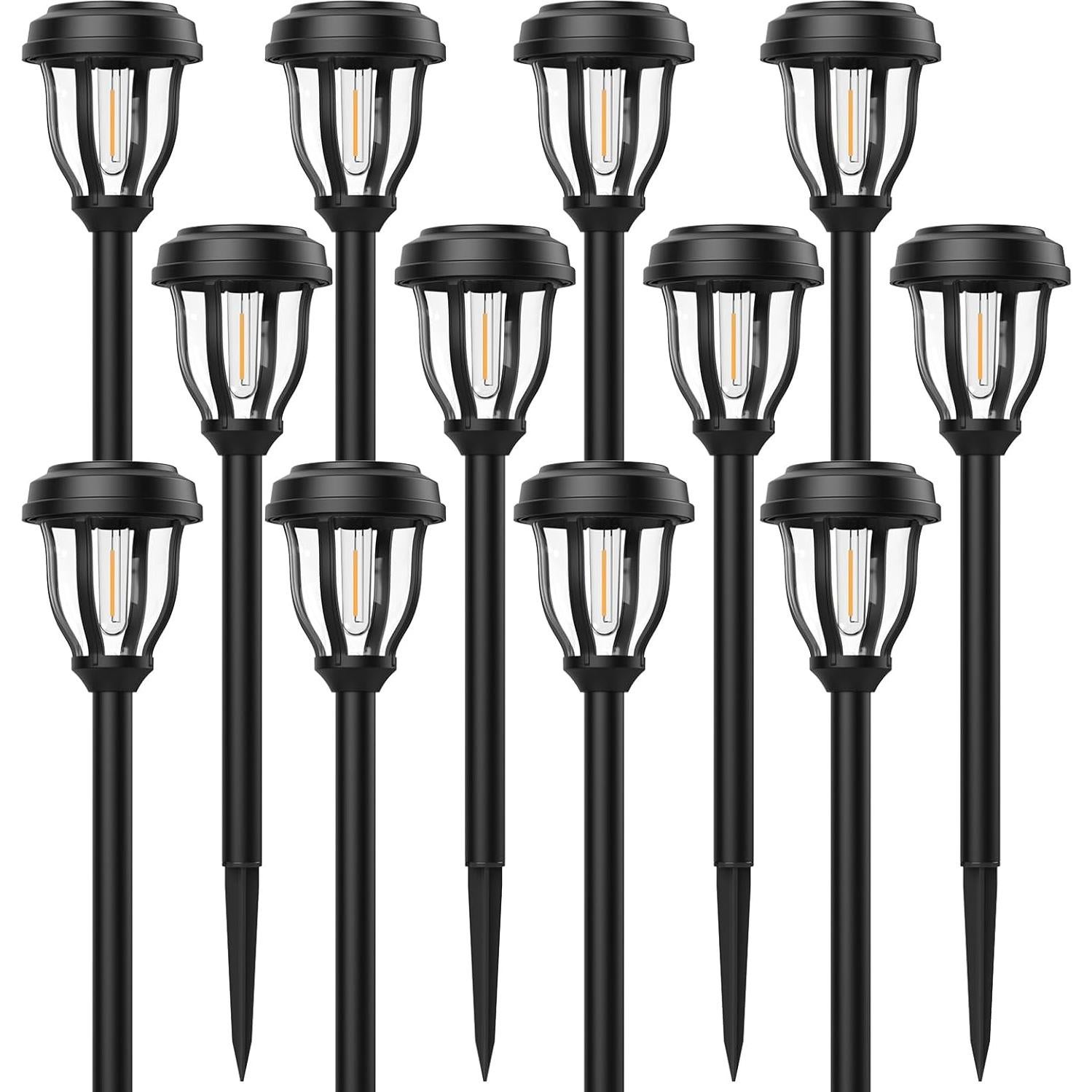 Luces Solares Exteriores DERAYSION 12 Paquete Automáticas