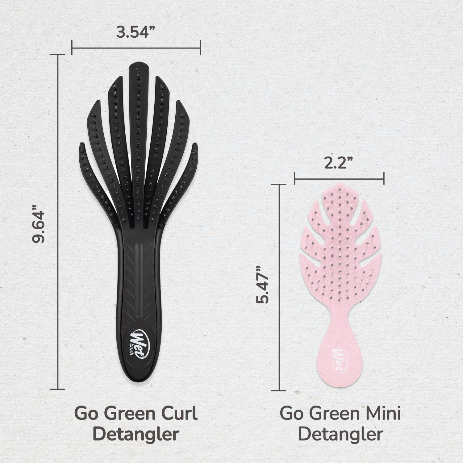 Cepillo Desenredante Wet Brush Go Green Curl Negro 1 Cuenta