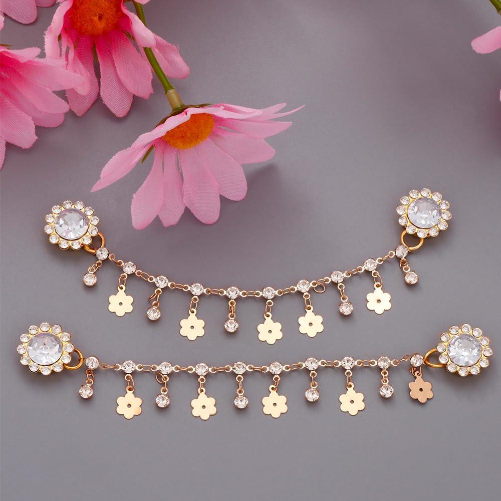 Encantos de Zapatos Brillantes Dorados - 16 Piezas Unisex