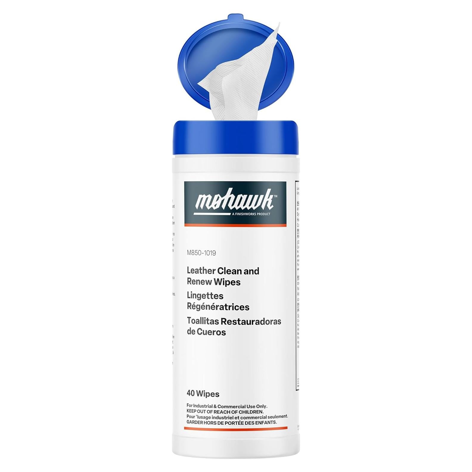 Toallitas de Limpieza de Cuero Mohawk - 40 Unidades