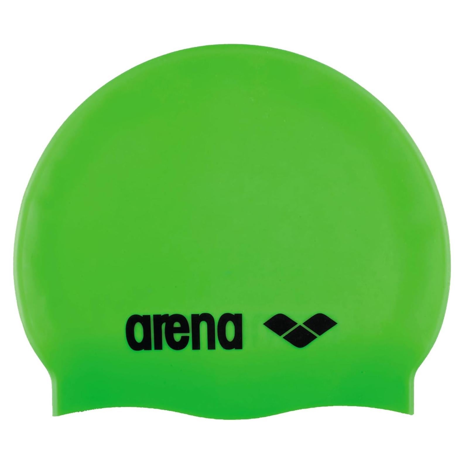 Gorro de Natación Silicona Junior ARENA Lima Ácida/Negro