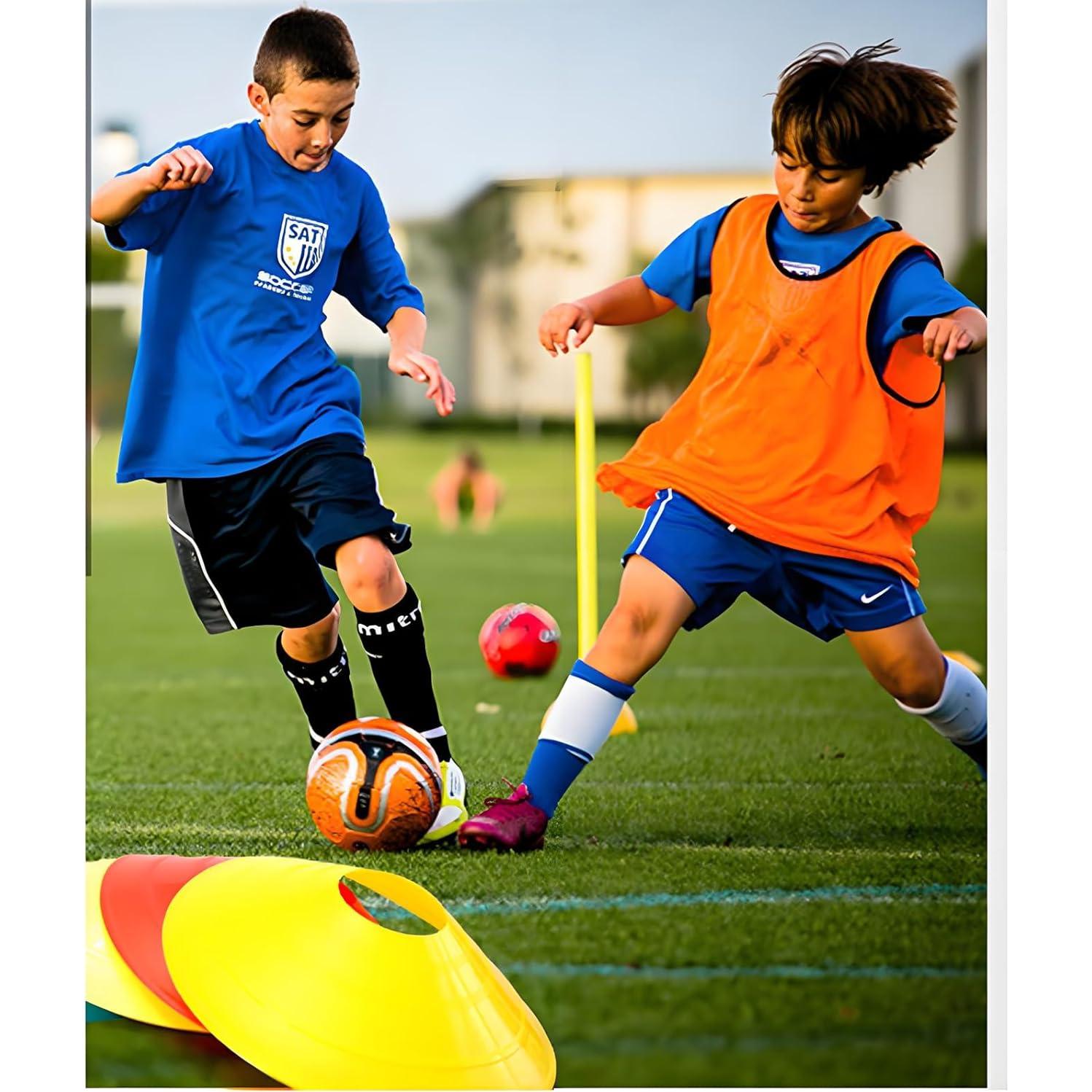 Juego de 50 Conos de Fútbol ANSLYQA para Entrenamiento