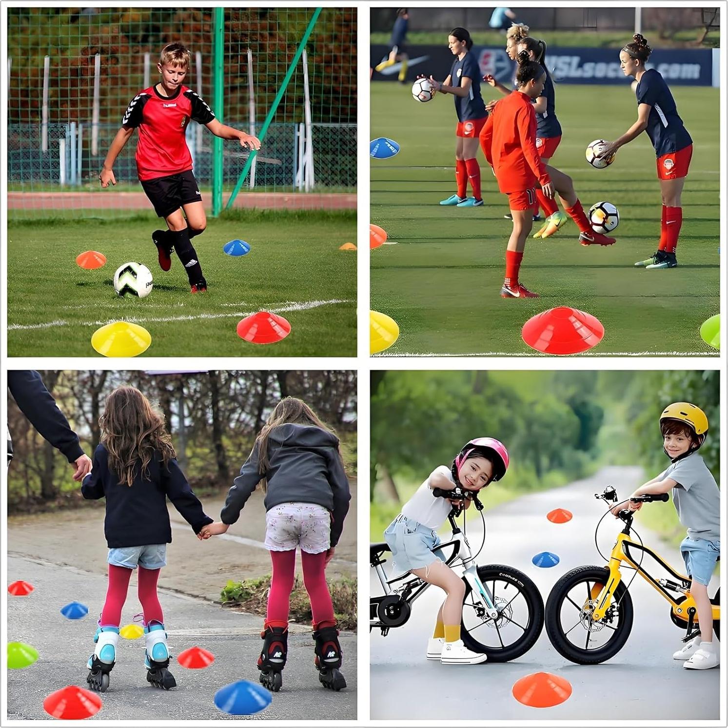 Juego de 50 Conos de Fútbol ANSLYQA para Entrenamiento