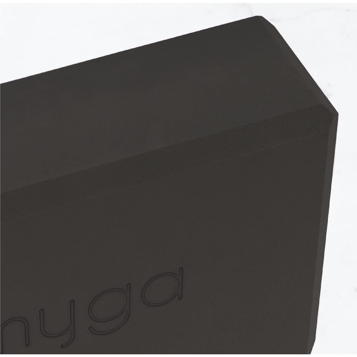 Bloque de Yoga Myga Negro EVA Antideslizante 14.5x22.9 cm