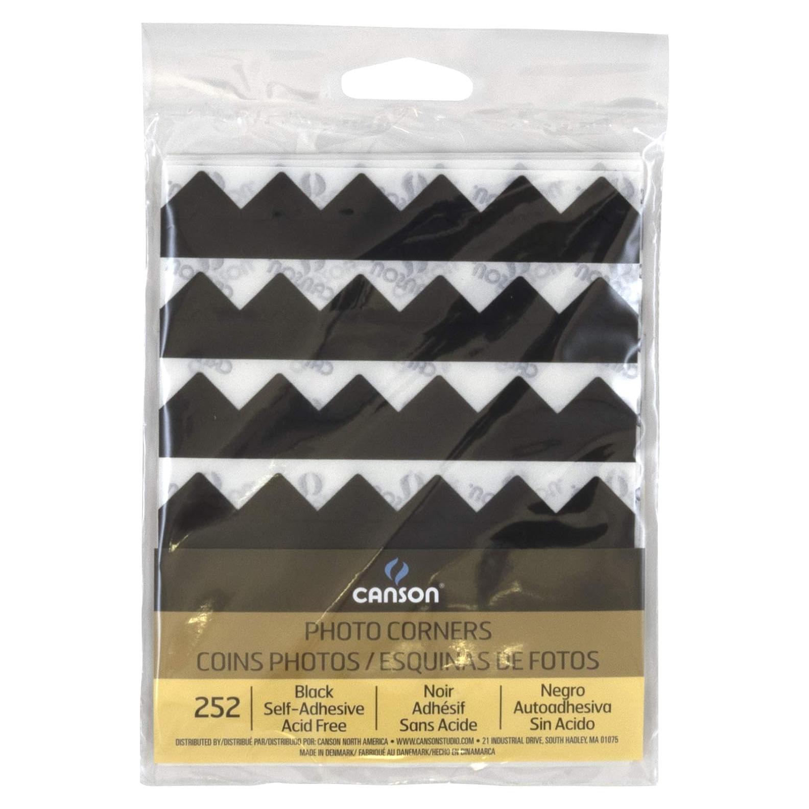 Esquinas de Foto Autoadhesivas Canson 252 Piezas Calidad Archival