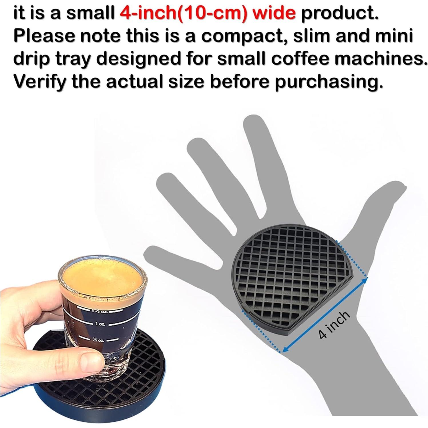 Bandeja de Goteo de Café Genérico 10 cm Plástico Negro