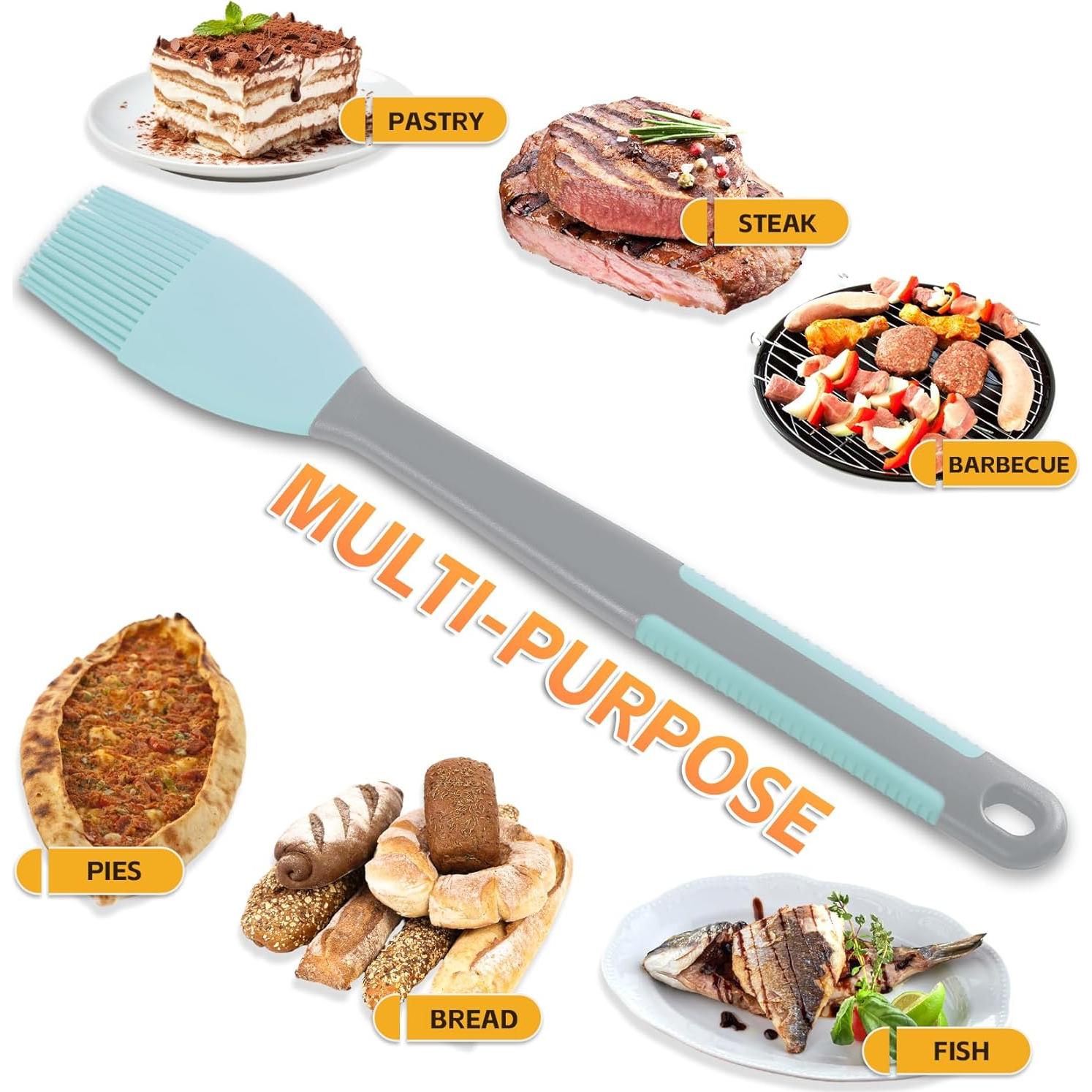 Brocha de Silicona Tuyotue 34.54 cm - 2 Piezas Azul