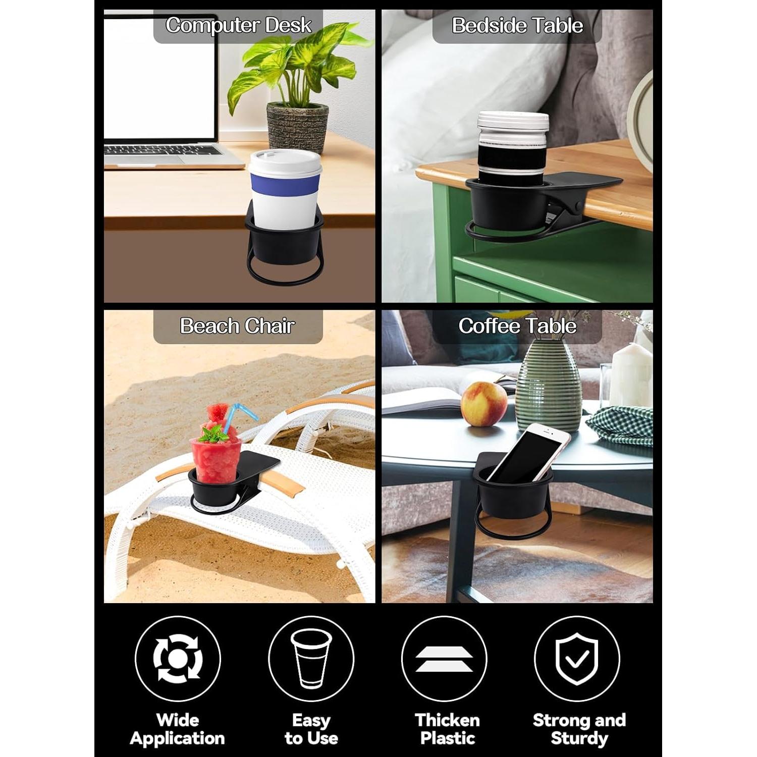 Soporte para Tazas Lanstics 3PCS con Abrazadera Negro