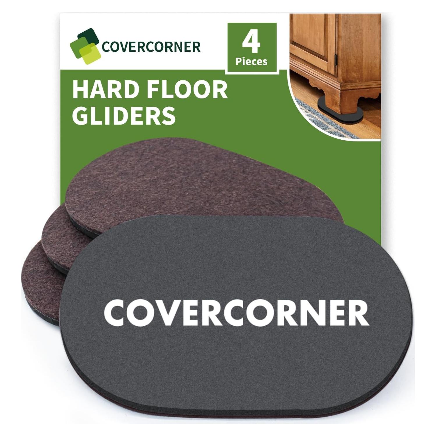 Deslizadores de Muebles 4 PCS COVERCORNER 24.1 cm Fieltro