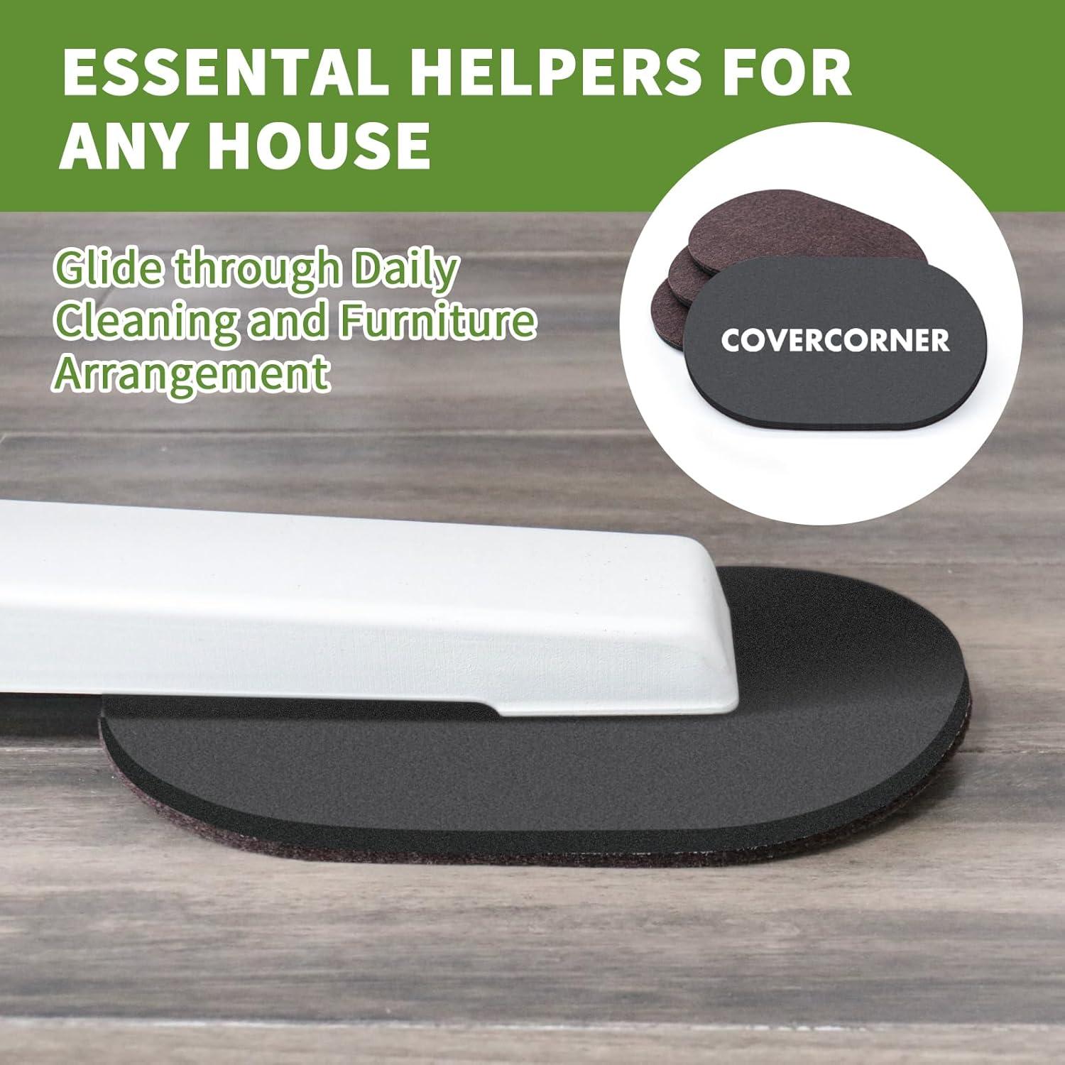 Deslizadores de Muebles 4 PCS COVERCORNER 24.1 cm Fieltro