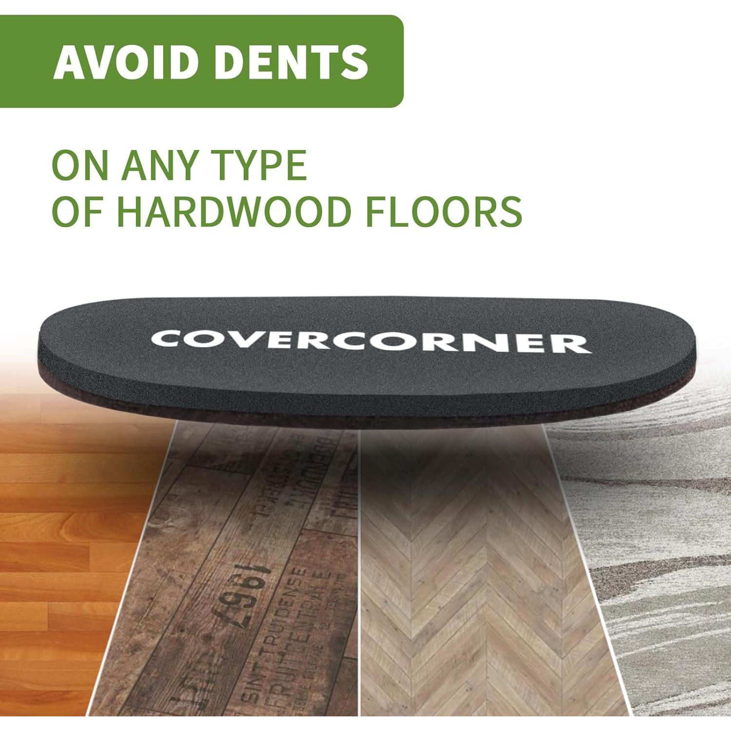 Deslizadores de Muebles 4 PCS COVERCORNER 24.1 cm Fieltro