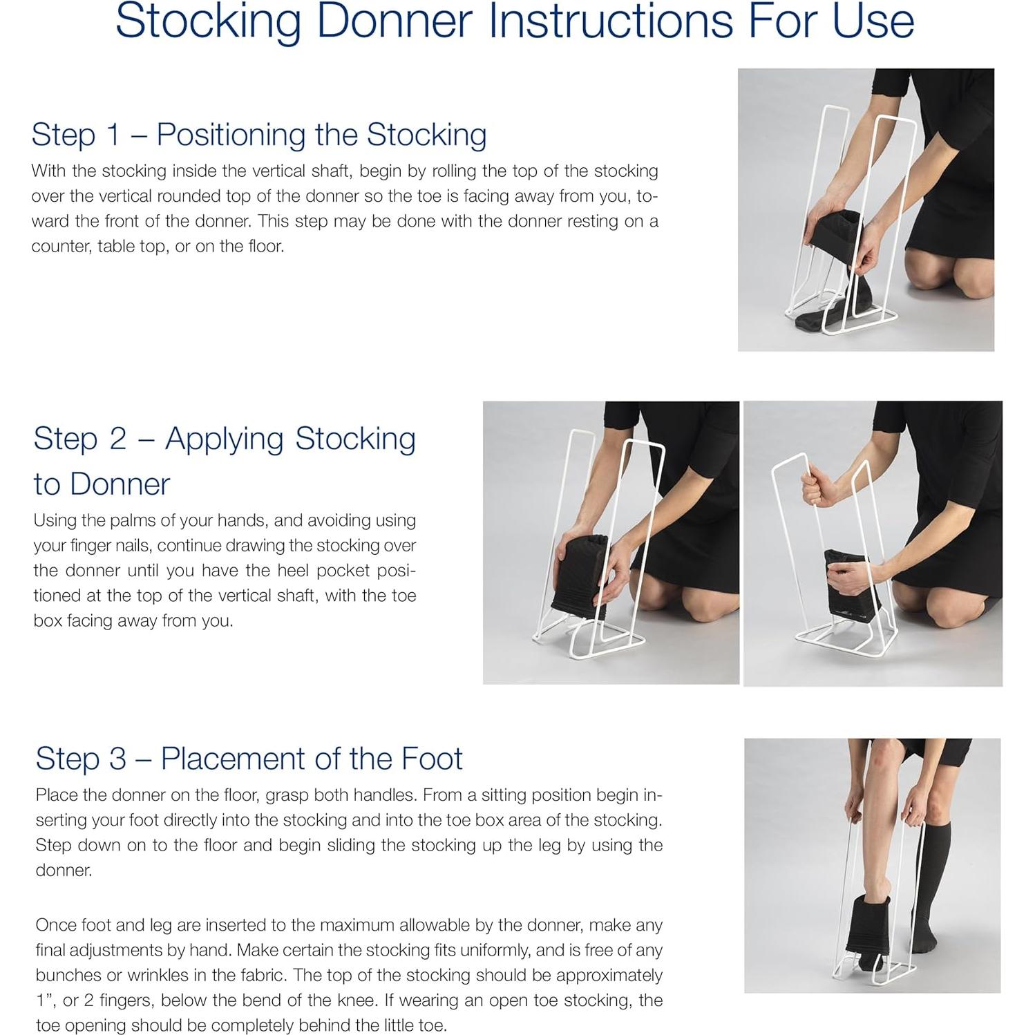 Truform Large Size Stocking Donner, Helps Apply Compression Socks Sized 2XL or 3XL