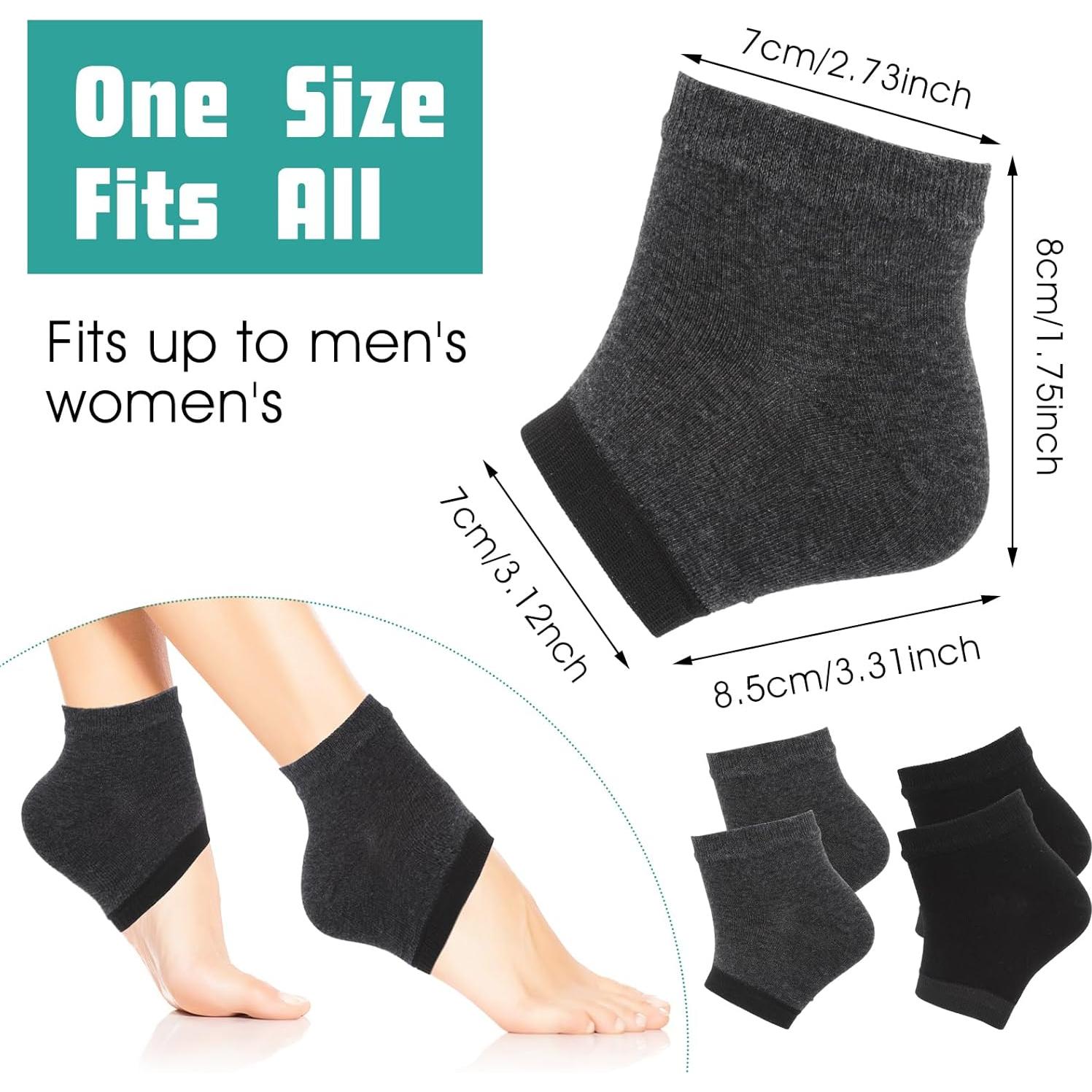 Calcetines Hidratantes para Talones Sibba - 3 Pares Gel Silicona