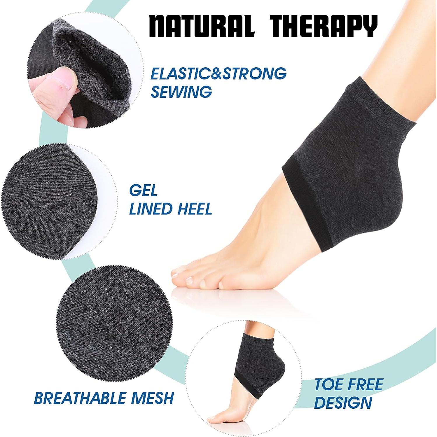 Calcetines Hidratantes para Talones Sibba - 3 Pares Gel Silicona