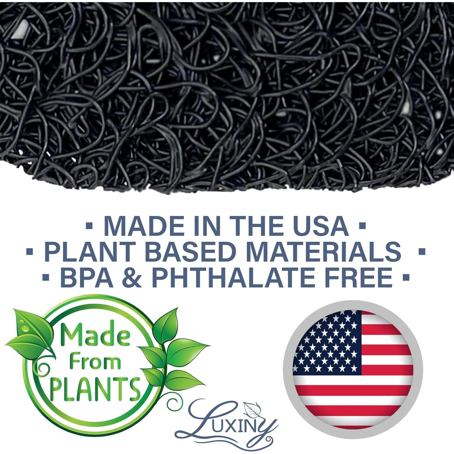 Elevador de Jabón Luxiny - 2 Piezas en Ónix Negro, Material Vegetal