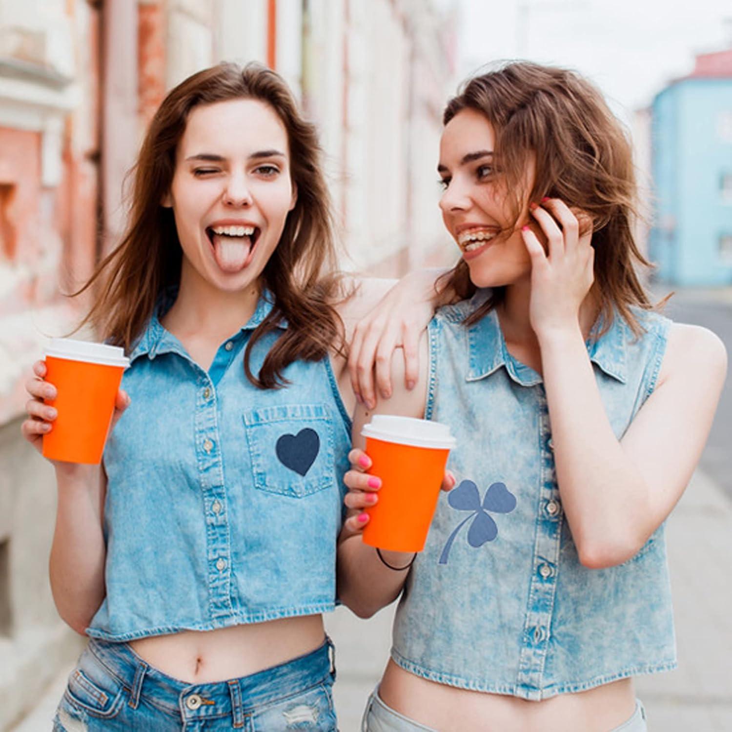 12 Parches Termoadhesivos Harsgs 100% Algodón Beige 7.5x10.5cm