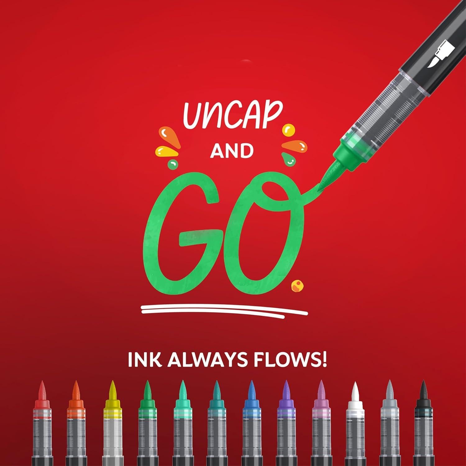 Marcadores Creativos Sharpie 5 Colores Punta de Pincel Acrílico