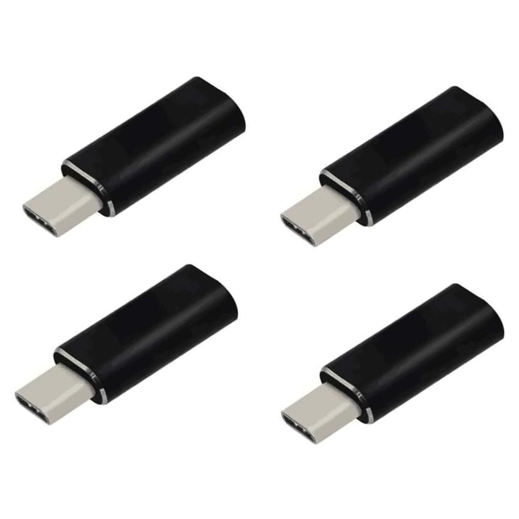 Paquete de 4 Adaptadores Lightning a USB-C - Genérico - Carga y Datos