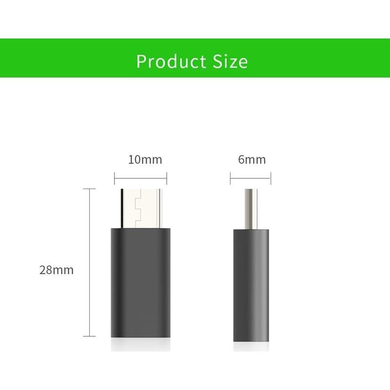 Paquete de 4 Adaptadores Lightning a USB-C - Genérico - Carga y Datos