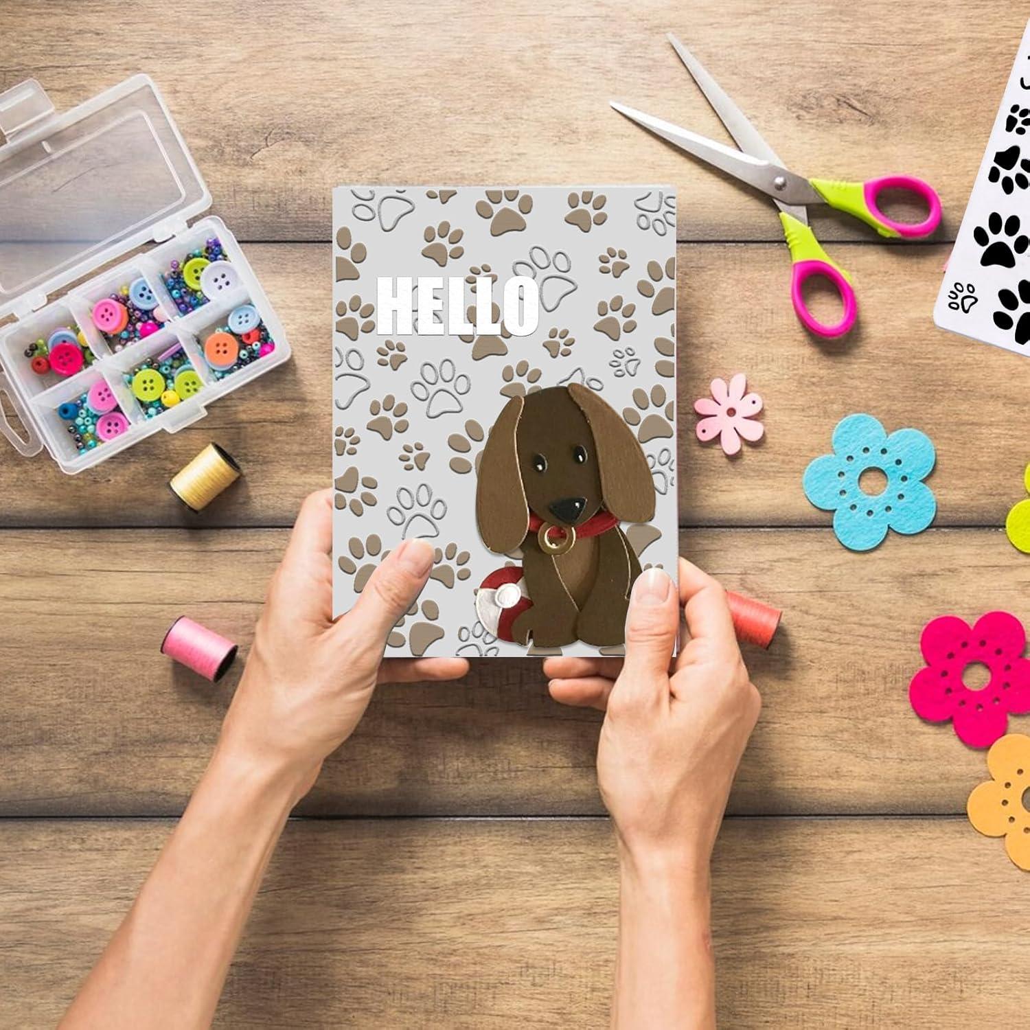 Carpeta de Embossing Huella de Patas Glodecart 14.5x10.2 cm