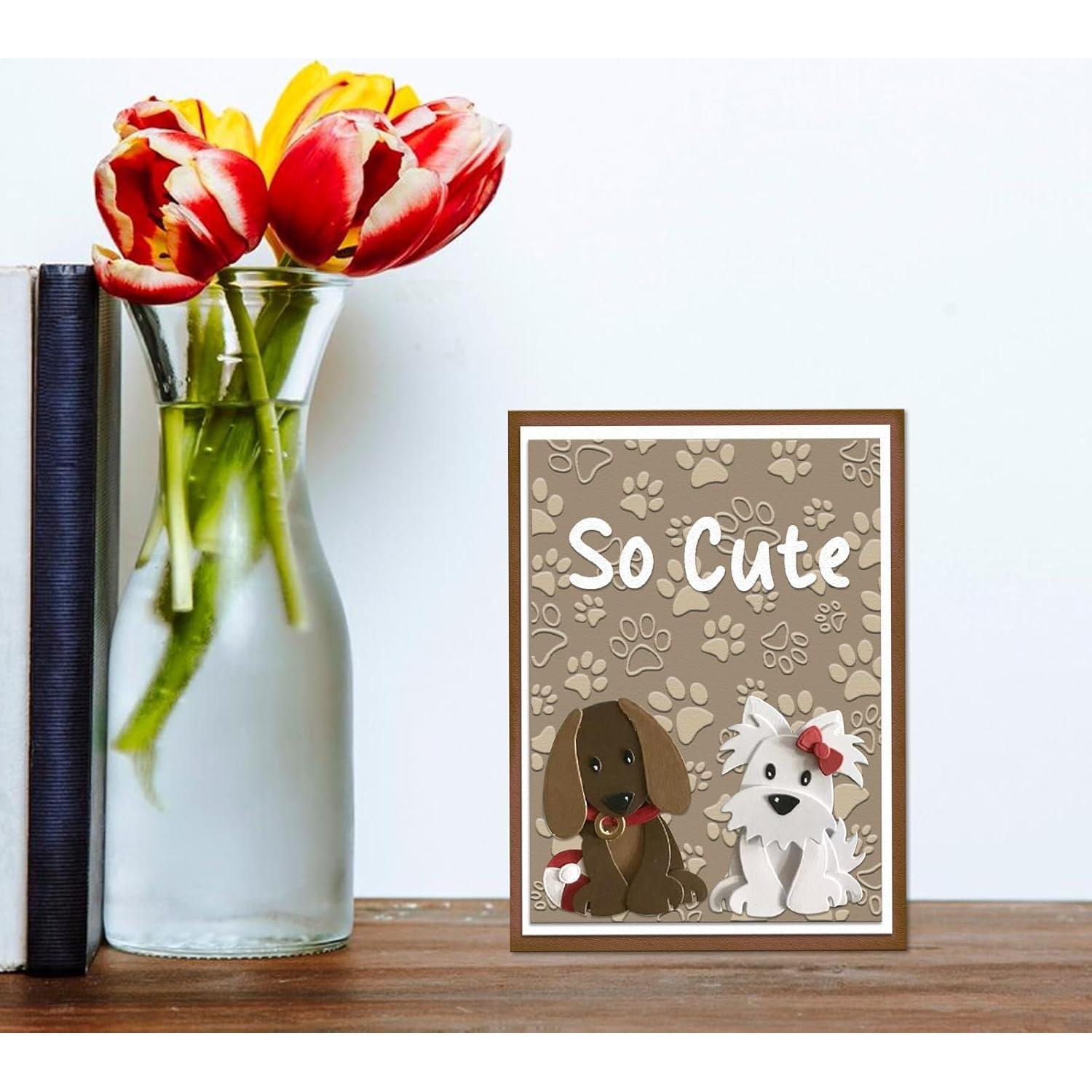 Carpeta de Embossing Huella de Patas Glodecart 14.5x10.2 cm