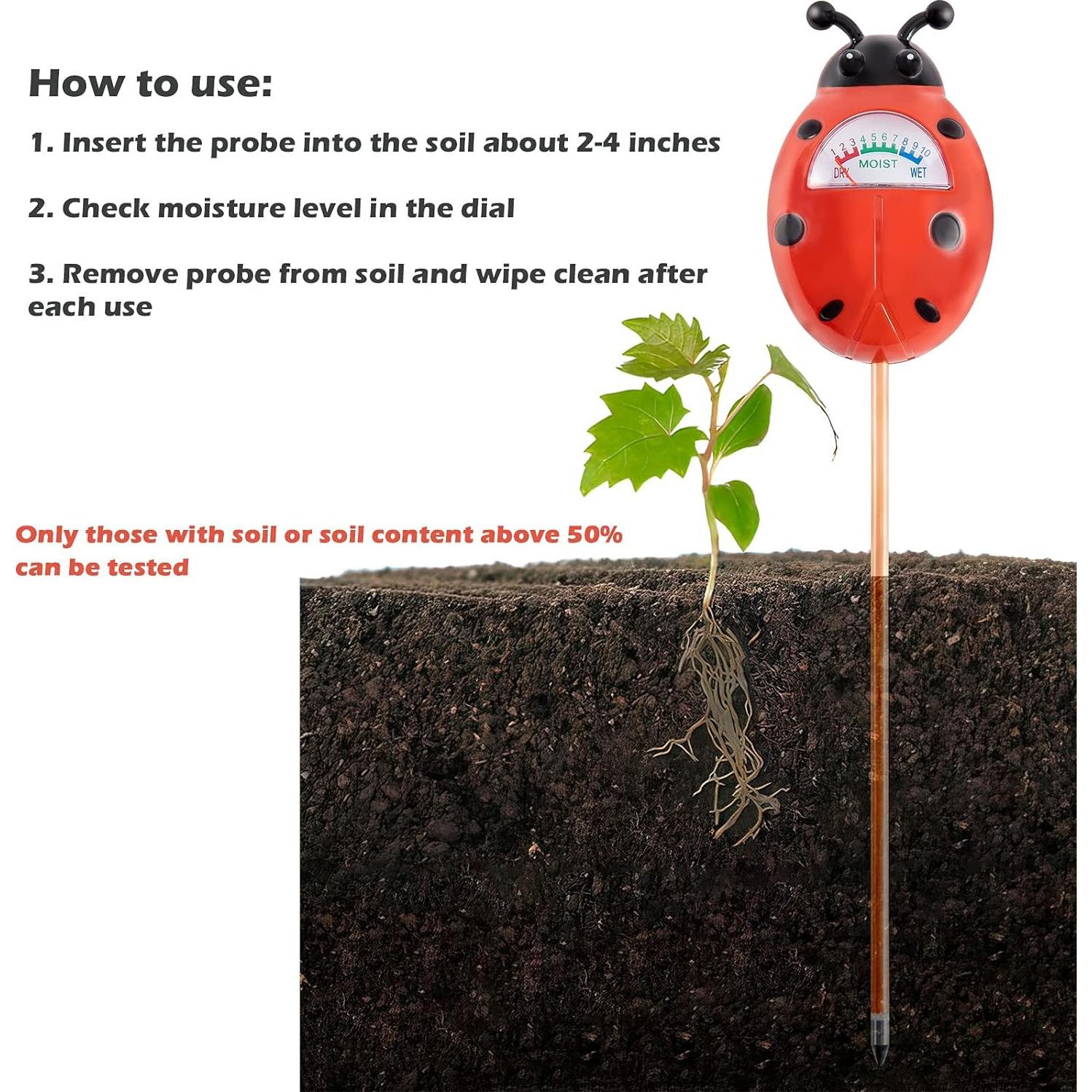 Medidor de Humedad del Suelo Tennedriv Green 29.97cm