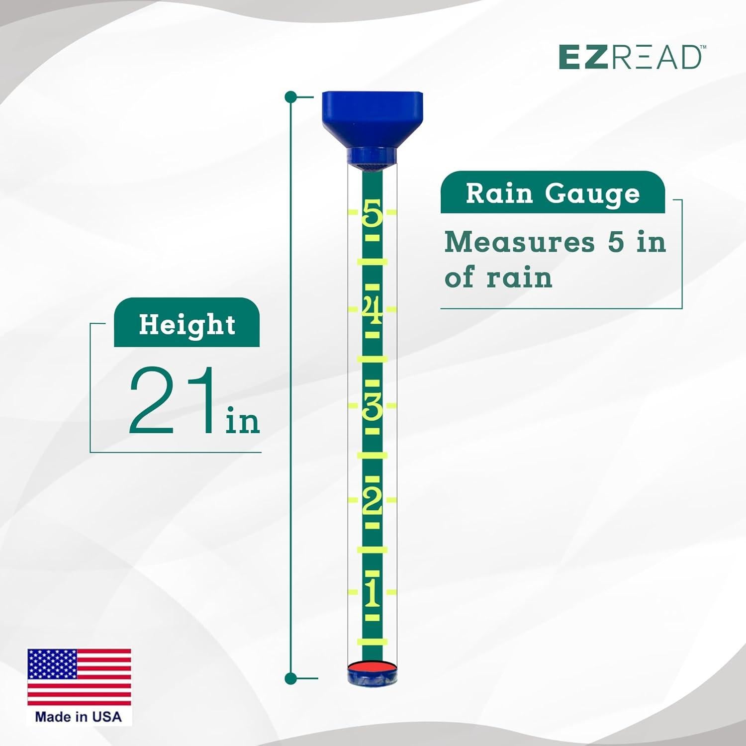 Medidor de Lluvia Headwind EZRead 53 cm Azul Resistente