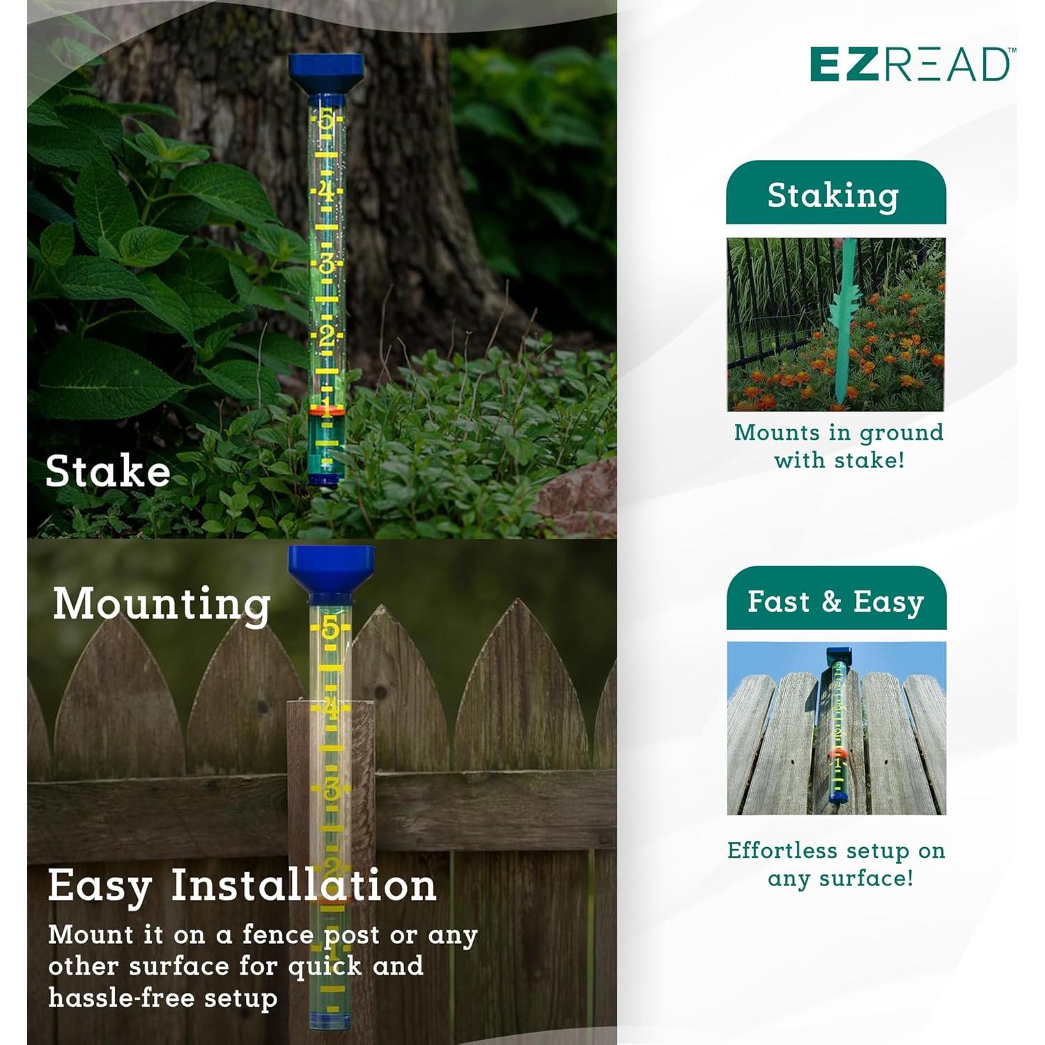 Medidor de Lluvia Headwind EZRead 53 cm Azul Resistente