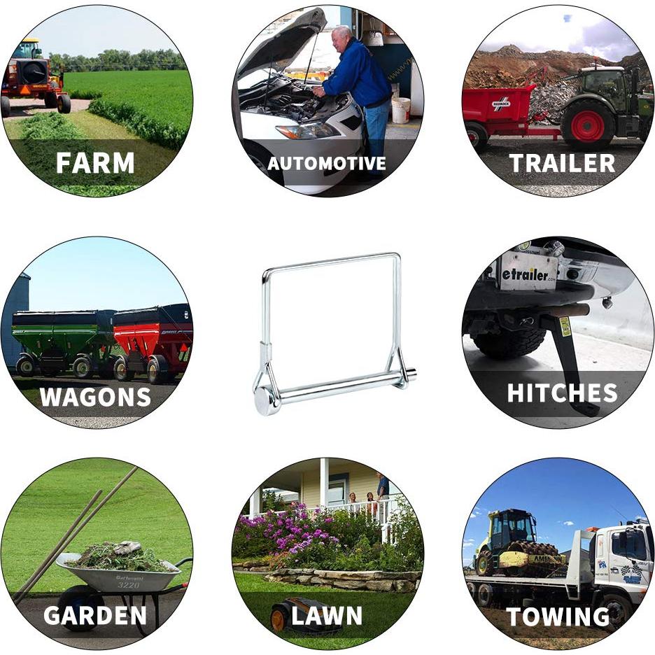 Pasadores de bloqueo de eje cuadrado Comonc 6.3mm 10 PCS