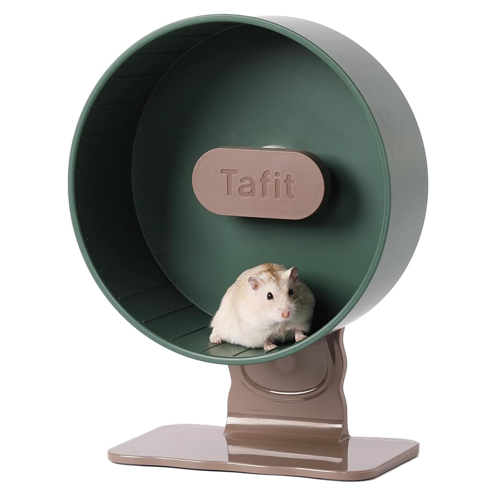 Rueda de Hámster Silenciosa Tafit 22 cm Ajustable Verde